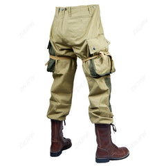 WW2 US ARMY M42 Airborne Paratrooper Officer Casual Men Trousers Cotton Pants 07FC0E-D4 - KOEEK
