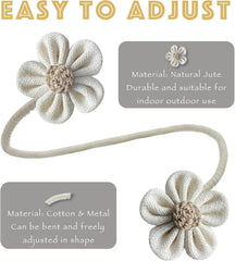 Curtain Tie Backs for Curtain Drapes,Boho Decor Holdback Farmhouse TieBacks 07FC0E-D4 - KOEEK
