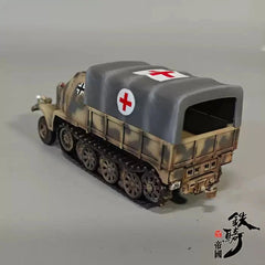 1/72 Scale WWII German Semi-tracked Sd.Kfz.7/2 Medical Vehicle Plastic Model 07FC0E-D4 - KOEEK