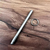 EDC 1PC Titanium Alloy Mini Ballpoint Pen Portable Keychain Outdoor Writing Pen 07FC0E-D4 - KOEEK