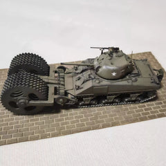 Hand Made 1/72 Scale U.S. Sherman T1E6 Mine-sweeping Tank Resin Painting Model 07FC0E-D4 - KOEEK