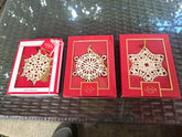 (3) Lenox Annual Snow Fantasies Snowflake Ornaments 2020 2021 2022 Christmas LENOX - KOEEK
