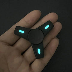 Luminous Threeleaf Fidget Spinner EDC Fidget Toys Metal Hand Spinner ADHD Tool 07FC0E-D4 - KOEEK