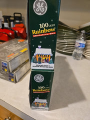 2 Vintage GE 100 Light String-A-Long Rainbow Miniature Light Sets GE - KOEEK