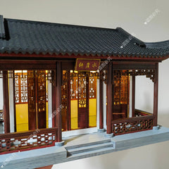 Chinese Ancient Architecture Octagonal Pavilion Handmade Assembly DIY Model 07FC0E-D4 - KOEEK