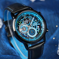 Anime Vsinger AI Luo Tianyi Cos Watch Six Needle Quartz Wrist Watch Xmas Gift 07FC0E-D4 - KOEEK