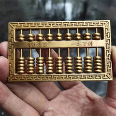 Pure Copper Zhaocai Abacus Copper Ornaments Household Auspicious Ornaments- 07FC0E-D4 - KOEEK