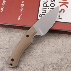 DC53 Steel Fixed Blade G10 Handle Full Tang Tactics Camping Hunting knife F2 07FC0E-D4 - KOEEK