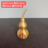 Brass Gourd Figurine Hollow With Lid Bagua Fu Lu Home Door Decor 07FC0E-D4 - KOEEK