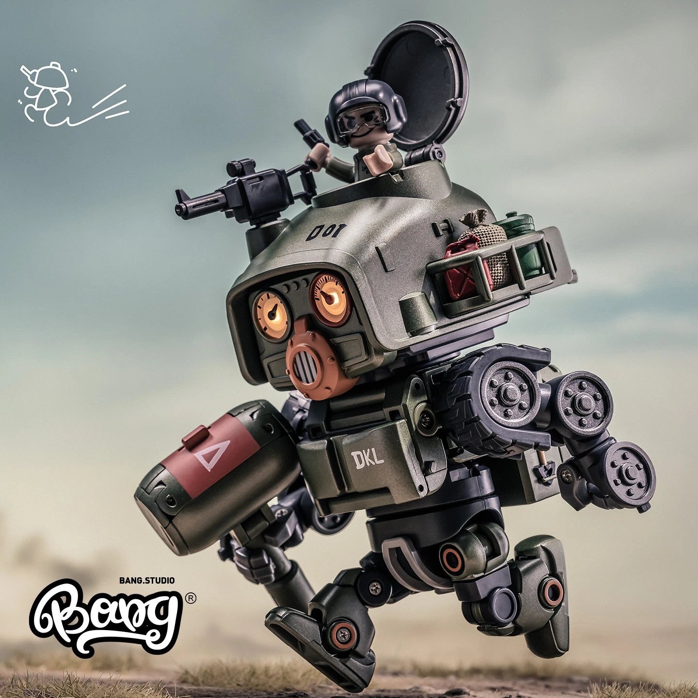 In Stock DAKILA DAFTBOTS D01 LVAN Ivan Robot Collectible Action Figure Model DAKILA - KOEEK