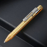 PEI Pen Titanium Ballpoint Pen Bolt Action Signature Writing Pocket Pen EDC Pen 07FC0E-D4 - KOEEK