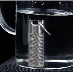 Titanium Waterproof Pill Box Mini Case Bottle Storage Keychain Outdoor EDC Tool 07FC0E-D4 - KOEEK