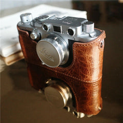 Camera Bag Protective Case Leather Half Set For Leica IIIF 3F IIIC 3C 07FC0E-D4 - KOEEK