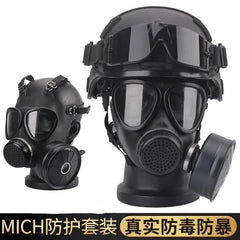 MICH Riot Helmets Gas Masks Goggles Field Combat Tactical Helmet Suit Outdoor 07FC0E-D4 - KOEEK