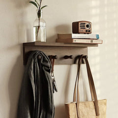 Wall-mounted shelves are ideal (walnut finish-1) 07FC0E-D4 - KOEEK