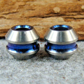 2pcs Titanium Lanyard Bead Necklace Bracelet Pendant EDC Knife Paracord Beads 07FC0E-D4 - KOEEK