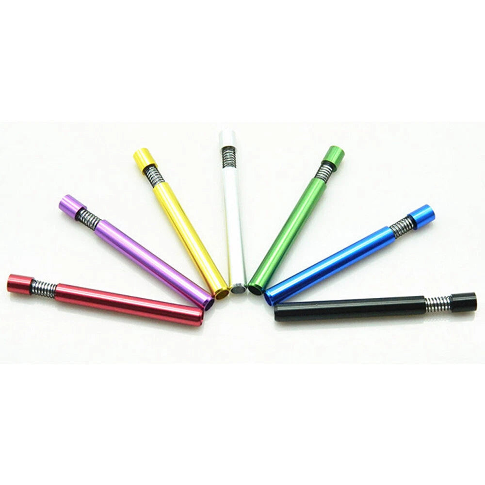 Self Cleaning One Hitter Metal Tobacco Smoking Dugout Pipe Spring Herb Pipes 1pc 07FC0E-D4 - KOEEK