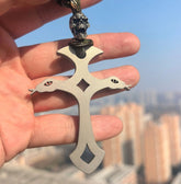 Snake Cross Skull Pendant Titanium Alloy EDC Tool Pendant/Keychain Self-defense 07FC0E-D4 - KOEEK