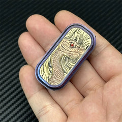 Personalized Snake Haptic Slider Titanium Alloy EDC Fidget Toy Stress Relief Hot 07FC0E-D4 - KOEEK