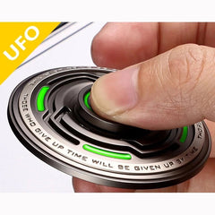Metal Luminous UFO Hand Spinner Creative EDC Fingertip Gyro Adult Antistress Toy 07FC0E-D4 - KOEEK