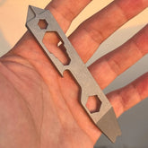 Compact TC4 Titanium alloy EDC Multi Tool with Wrench Screwdriver Pry Bar 07FC0E-D4 - KOEEK