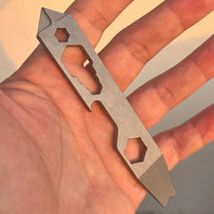 Compact TC4 Titanium alloy EDC Multi Tool with Wrench Screwdriver Pry Bar 07FC0E-D4 - KOEEK