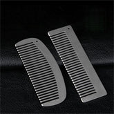 Women Titanium Alloy Comb Hair Beard Pocket Comb Portable Anti-static EDC Combs 07FC0E-D4 - KOEEK