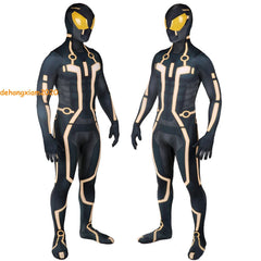 Tron Legacy Bodysuit Mask Zentai Men Jumpsuit Halloween Cosplay Costume Outfit 07FC0E-D4 - KOEEK