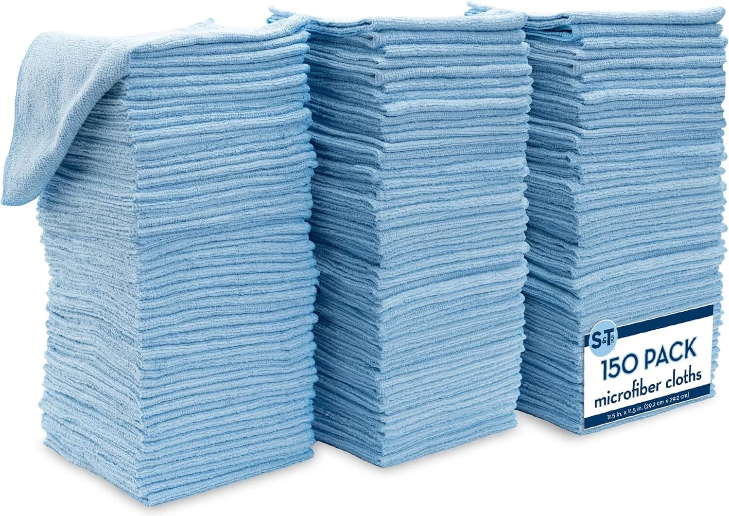 150 Pack Microfiber Cleaning Cloths, Household Bulk Microfiber Towels 07FC0E-D4 - KOEEK