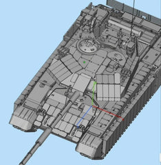 3D printing 1/72 Serbian M84AS tank unpainted model kit 07FC0E-D4 - KOEEK