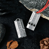 Titanium Emergency Whistle Survival Safety Whistle Three Tubes Outdoor EDC Gift 07FC0E-D4 - KOEEK