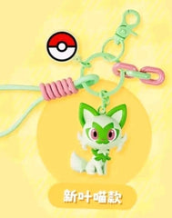 Pokemon Authentic Funism Sprigatito keychain charm Clip On Phone Strap figureToy 07FC0E-D4 - KOEEK
