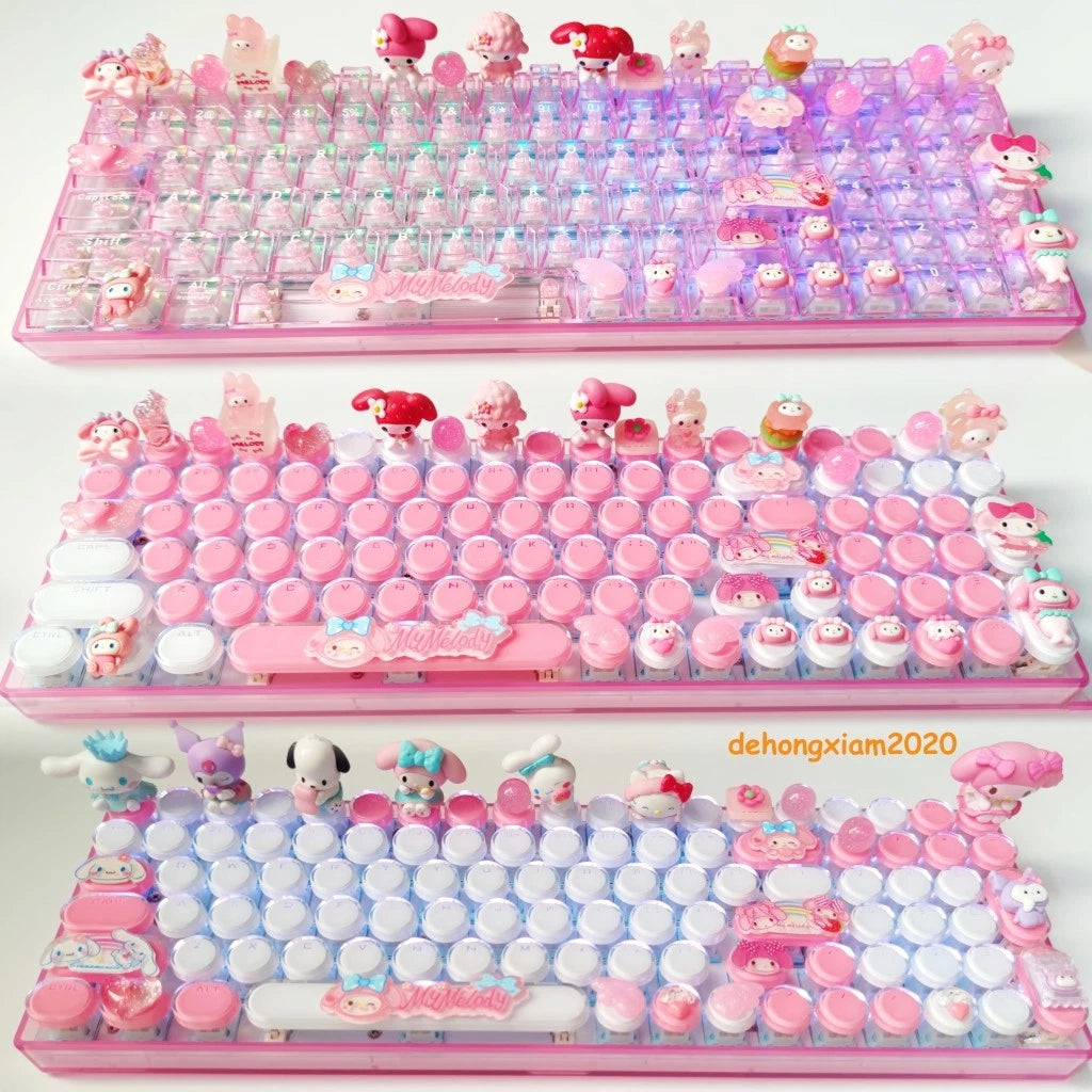 My Melody 3 Model Bluetooth Wireless RGB Mechanical Keyboard 100 Keys Keypad ABS 07FC0E-D4 - KOEEK