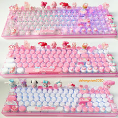 My Melody 3 Model Bluetooth Wireless RGB Mechanical Keyboard 100 Keys Keypad ABS 07FC0E-D4 - KOEEK