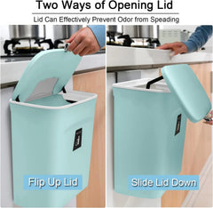 2.4 gallon kitchen compost bin, suitable for countertop or under sink 07FC0E-D4 - KOEEK