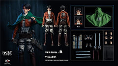 YIBO TOYS Attack on Titan Levi Ackerman 1/6 Scale Action Figure Collector Model YIBO_TOYS - KOEEK