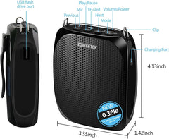 Teacher's loudspeaker (with 2 microphones), portable speaker amplifier 07FC0E-D4 - KOEEK
