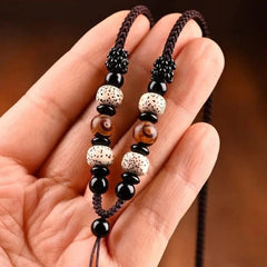 Tibetan Hand-woven Necklace Rope Xingyue Bodhi Amulet Pendant Accessories 07FC0E-D4 - KOEEK