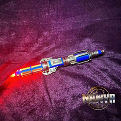 Movie Doctor Who 12th Metal Sonic Screwdriver Replica LED Hand Lamp Cosplay Prop 07FC0E-D4 - KOEEK