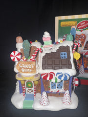 Lemax Christmas The Candy Shop Polyresin Lighted Building Christmas Village LEMAX - KOEEK