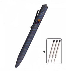 Titanium Pocket Ball Pen Office Signature Tactical Pen Student Stationery EDC 07FC0E-D4 - KOEEK
