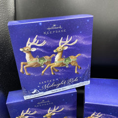 2005 Hallmark Santa’s Midnight Ride Complete Set ALL 5 Dash Away + Reindeer HALLMARK - KOEEK