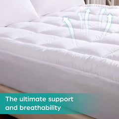 Cotton waterproof mattress pad replacement filling Pillow top Mattress pad 07FC0E-D4 - KOEEK