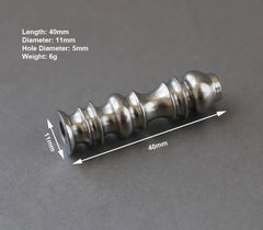 HotTitanium Alloy Knife Bead Keychain Pendant Lanyard DIY Parachute Cord BeadEDC 07FC0E-D4 - KOEEK
