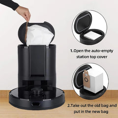 10 Packs Dust Bgas for Ionvac SmartClean V4 Self Emptying Robot Vacuum Cleaner 07FC0E-D4 - KOEEK