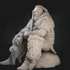 1/24 Resin Figure Model Kit Ancient Viking Warrior Bjorn Ironside Statue 07FC0E-D4 - KOEEK