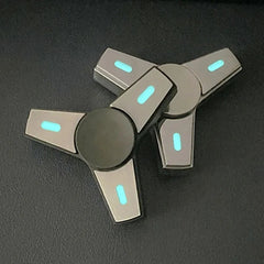 Luminous Threeleaf Fidget Spinner EDC Fidget Toys Metal Hand Spinner ADHD Gifts 07FC0E-D4 - KOEEK