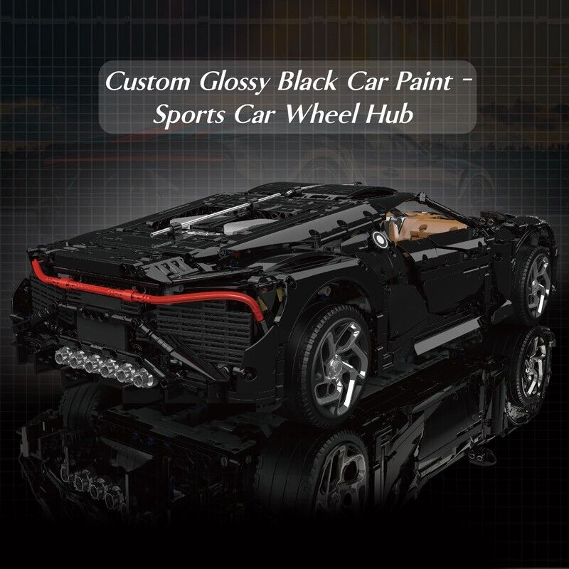 new Mould King 13163 Black Lacquer Racing Super Car RC Model Building Block Toy MOC MOULD KING - KOEEK