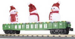 MTH RailKing O Scale Christmas 2023 Gondola w/Snowmen & LED Lights # 30-72229 MTH - KOEEK