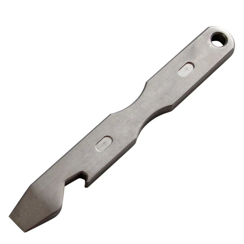 TC4 Titanium Alloy Crowbar Pry Bar Multi EDC Tools Bottle Opener Open Box Cutter 07FC0E-D4 - KOEEK